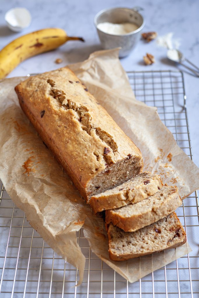 Bananenbrood recept met extra vezels van WholeFiber Bananenbrood recept met extra vezels van WholeFiber