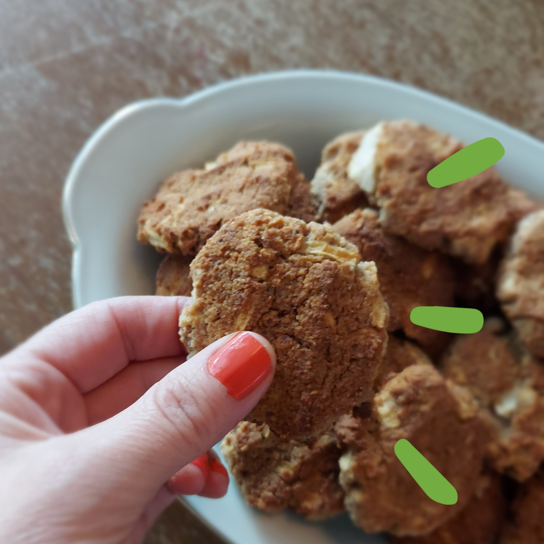 Vezelrijke appelkoekjes recept met WholeFiber Vezelrijke appelkoekjes recept met WholeFiber - darmflora herstellen