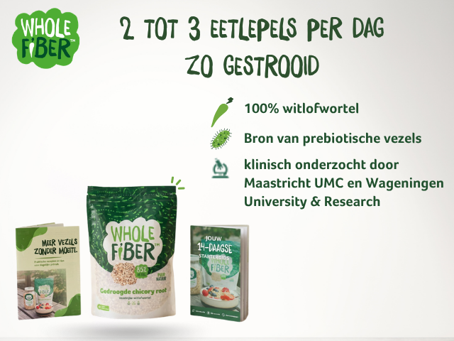 WholeFiber startpakket, 2 tot 3 eetlepels per dag
